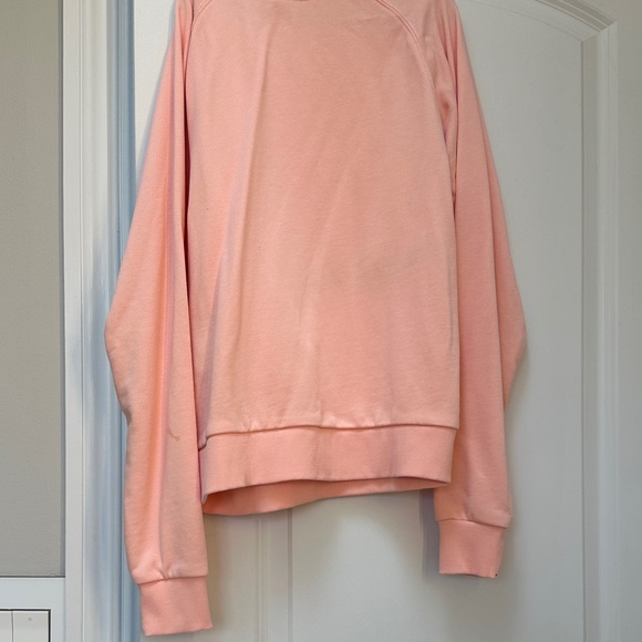 Disney Peach Sweatshirt with Castle Design stain on sleeve - Picture 9 of 10
